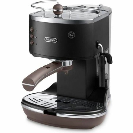 Glacière Électrique DeLonghi ECOV 310.BK Icona Vintage Noir Brun foncé 1100 W 1,4 L