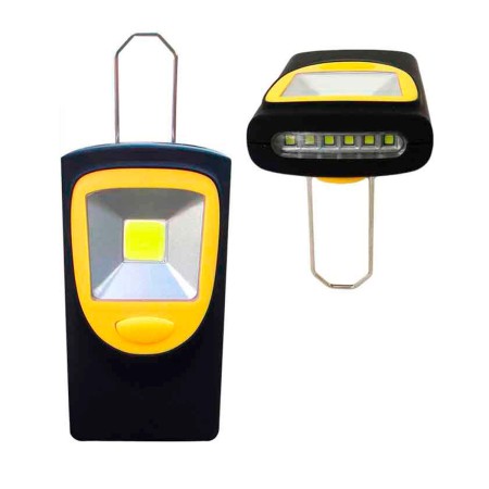 Linterna LED EDM XL Gancho Imán Doble función Amarillo ABS 2 W 160 lm