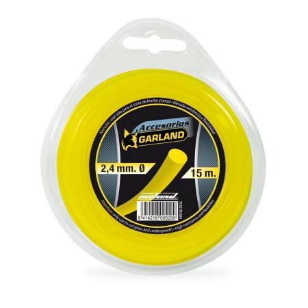 Hilo de recortadora Garland 71021r1524 Ø 2,4 mm Redondo 15 m Nailon