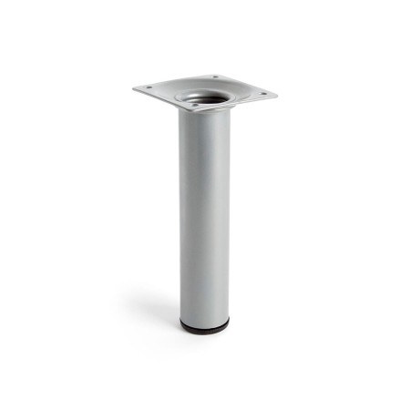 Pieds Rei 401g Mat Chrome Cylindrique Argenté Acier Moderne (Ø 3 x 15 cm)