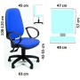 Silla de Oficina Unisit Sincro Tete Azul