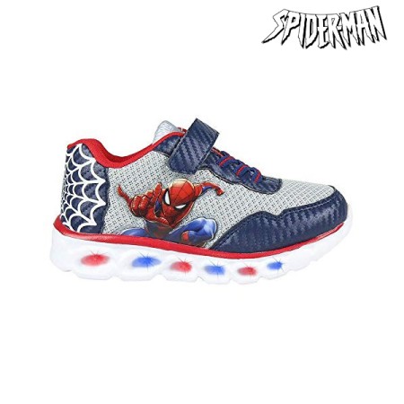 Zapatillas Deportivas con LED Spiderman Azul