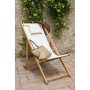 Chaise longue DKD Home Decor Beige Naturel Polyester MDF (57,5 x 113 x 77 cm)