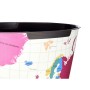 Papelera Multicolor Mapamundi Plástico (10 L) (24 Unidades)