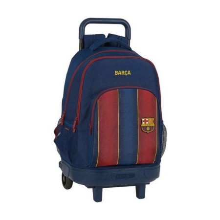 Cartable à roulettes Compact F.C. Barcelona 20/21 Bordeaux Blue marine