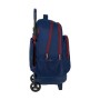 Cartable à roulettes Compact F.C. Barcelona 20/21 Bordeaux Blue marine