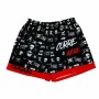 Pantalón Corto Deportivo Kamuabu Corre o muere Rojo Negro Unisex