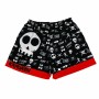 Pantalón Corto Deportivo Kamuabu Corre o muere Rojo Negro Unisex