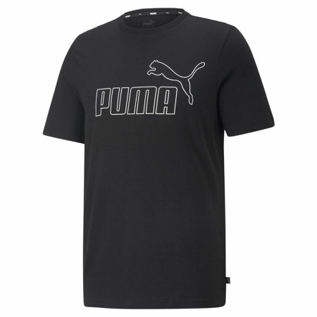 Camiseta de Manga Corta Hombre Puma Essentials Elevated Negro