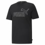 Camiseta de Manga Corta Hombre Puma Essentials Elevated Negro