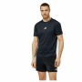 Camiseta Deportiva de Manga Corta New Balance Impact Run AT N-Vent Negro