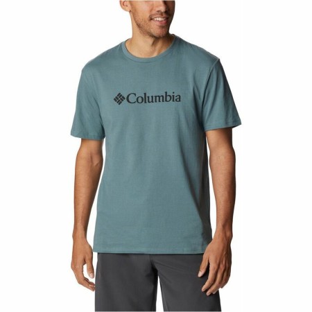 Camiseta de Manga Corta Hombre Columbia CSC Basic Logo Cian