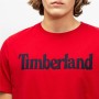 T-shirt à manches courtes homme Timberland Kennebec Linear Rouge