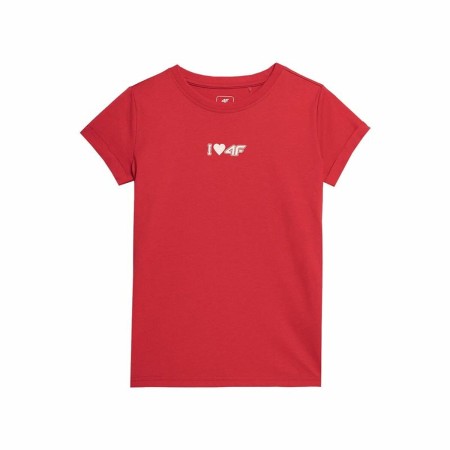 Camiseta de Manga Corta Infantil 4F Rojo