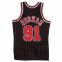 Camiseta de baloncesto Mitchell & Ness Chicago Bulls Dennis Rodman Negro