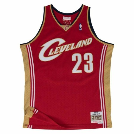 Camiseta de baloncesto Mitchell & Ness Lebron James Cleveland Cavaliers Rojo