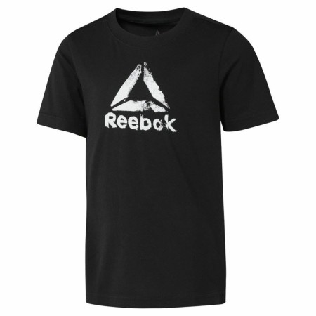 Camiseta de Manga Corta Reebok B Elem Tee Bas Negro