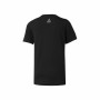 Camiseta de Manga Corta Reebok B Elem Tee Bas Negro