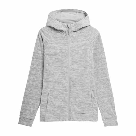 Sweat à capuche femme 4F Gris