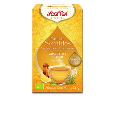 Infusion Yogi Tea Sentidos Absoluto placer Citron Thé vert (20 x 2,2 g)