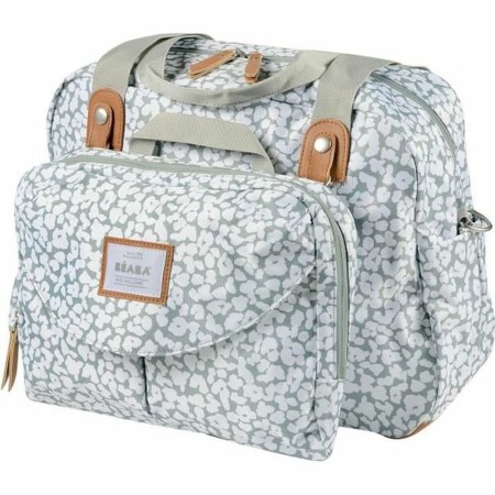 Bolso Cambiador de Pañales Béaba Geneve Cherry Blossom Verde