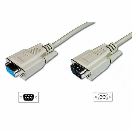 Cable Alargador VGA Digitus  (1,8 m) Gris