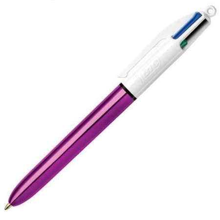 Bolígrafo Bic Shine Silver 12 Unidades