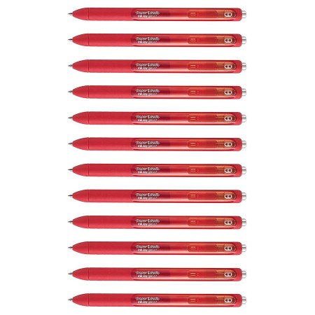 Stylo gel Paper Mate InkJoy Gel Rouge 12 Unités