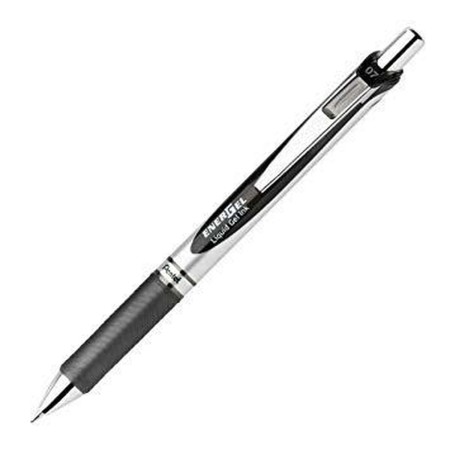 Crayon Pentel EnerGel Deluxe Noir 12 Unités