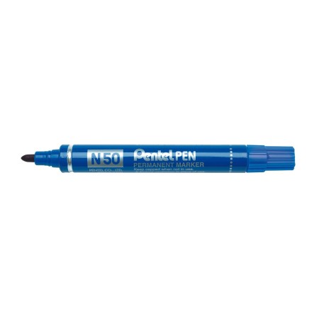 Rotulador permanente Pentel N50-BE Azul 12 Unidades