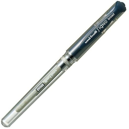 Biros à encre liquide Uni-Ball Signo Broad UM-153 W Bleu foncé 12 Unités