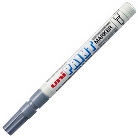 Rotulador permanente Uni-Ball Paint PX-21L Gris 12 Unidades