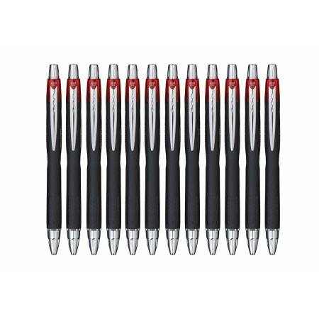 Bolígrafo de tinta líquida Uni-Ball Rollerball Jetstream SXN-210 Rojo 12 Unidades