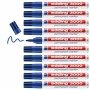 Rotulador permanente Edding 3000 Azul 10 Unidades