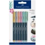 Ensemble de Marqueurs Faber-Castell Creative Studio Métallisé 5 Unités