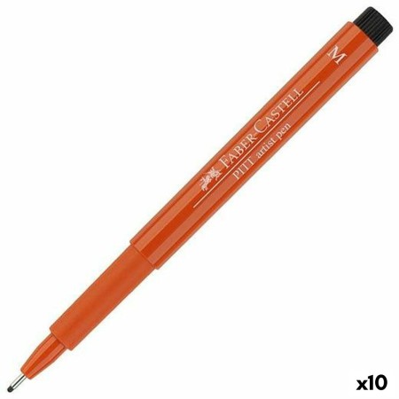 Feutres Faber-Castell Pitt Artist Fineliner M 10 Unités Orange Foncé