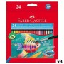 crayons de couleurs pour aquarelle Faber-Castell Multicouleur (3 Unités)