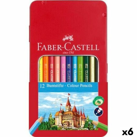 Crayons de couleur Faber-Castell Multicouleur (6 Unités)