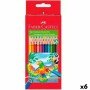 Lápices de colores Faber-Castell Multicolor (6 Unidades)