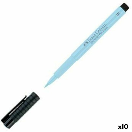 Rotuladores Faber-Castell Pitt Artist Azul claro 10 Unidades