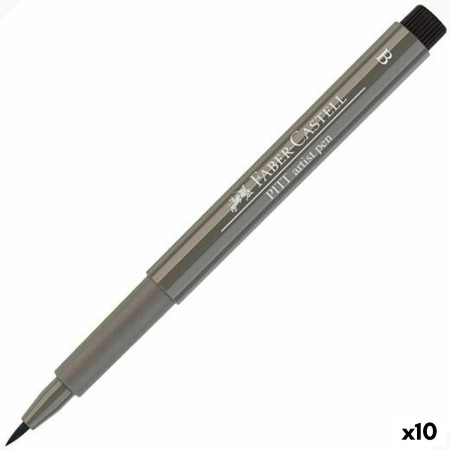 Rotuladores Faber-Castell Pitt Artist IV Gris oscuro 10 Unidades