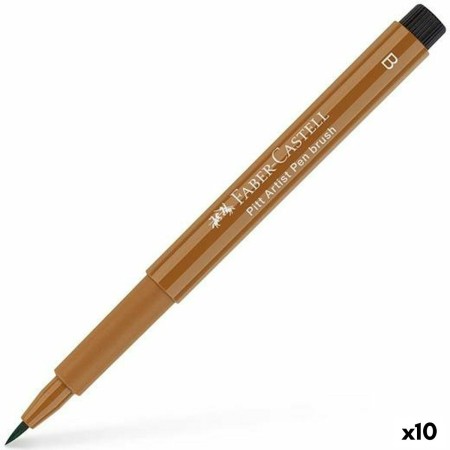 Rotuladores Faber-Castell Pitt Artist Marrón 10 Unidades