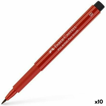 Rotuladores Faber-Castell Pitt Artist Rojo Oscuro 10 Unidades