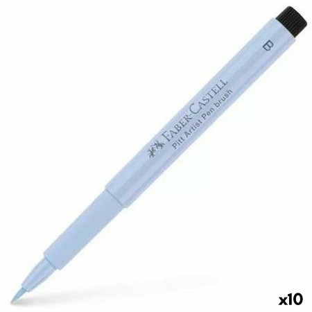 Rotuladores Faber-Castell Pitt Artist Azul claro 10 Unidades