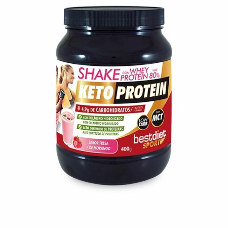 Smoothie Keto Protein Shake Fraise Protéine (400 g)