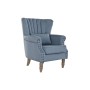 Fauteuil DKD Home Decor Bois d'hévéa Bleu ciel (74 x 75 x 87 cm)