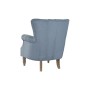 Sillón DKD Home Decor Madera de caucho Azul cielo (74 x 75 x 87 cm)