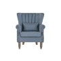 Fauteuil DKD Home Decor Bois d'hévéa Bleu ciel (74 x 75 x 87 cm)