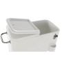 Glacière DKD Home Decor Blanc Avec des roues Acier PP (56 L) (74 x 43 x 80 cm)