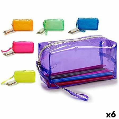 Trousse d'écolier Transparent (6 x 9 x 37 cm) (6 Unités)